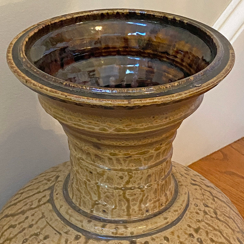 Extra Large Tan Vase