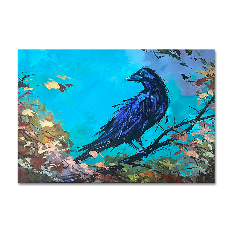 Blue Ridge Raven 24X36 Acrylic On Canvas