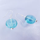 Lotus Flower Engraved Earrings