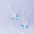 Swirl Drop Earrings