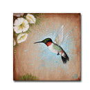 Busy Bird/Ruby Throat 12X12 Print