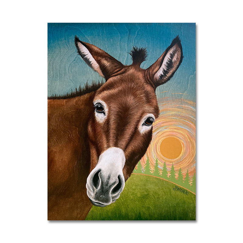 Donkey 12X16 Acrylic On Wood