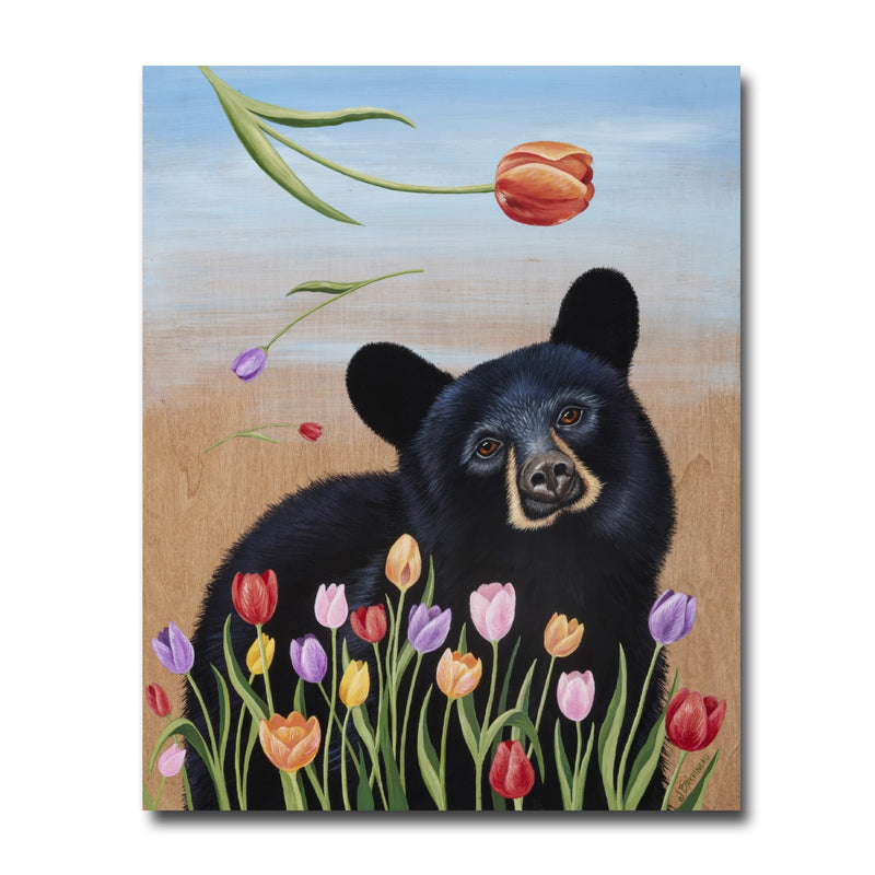 Tulip Bear 11X14 Print