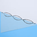 Curved Link Bracelet Lg in Silver