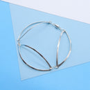 Curved Link Bracelet Lg in Silver