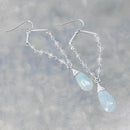 Chandelier Gemstone Earring in Silver