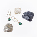 Marquis Link w/Indicolite Teardrop Earrings in Gold