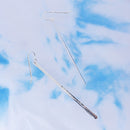 Vertical Long Bar Earring in Silver