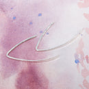 Hammered Bar 1" Earring in Silver