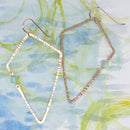 Hammered Kite Earring in Gold