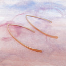 Hammered Bar 1.5" Earring in Gold