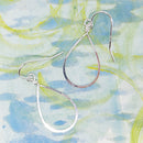 Teardrop Med Earring in Silver