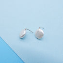 Pearl Stud Earring in Silver