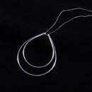 Nesting Teardrops Silver Necklace