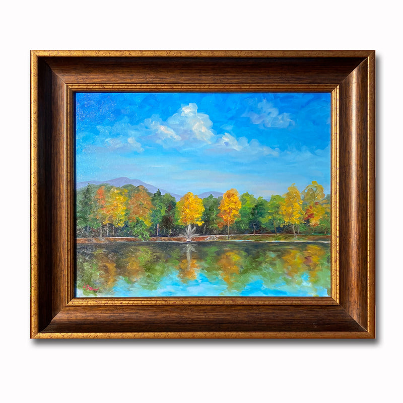Lake Tomahawk 21X25 Oil On Canvas
