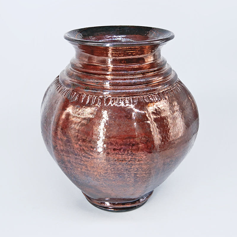 Copper Raku Vase