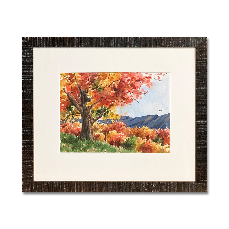 Autumn Joy 16X19 Watercolor Framed/Conservation Glass