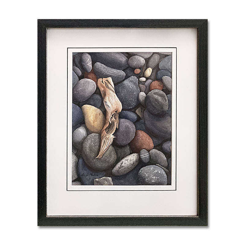 River Rocks 14X17 Watercolor