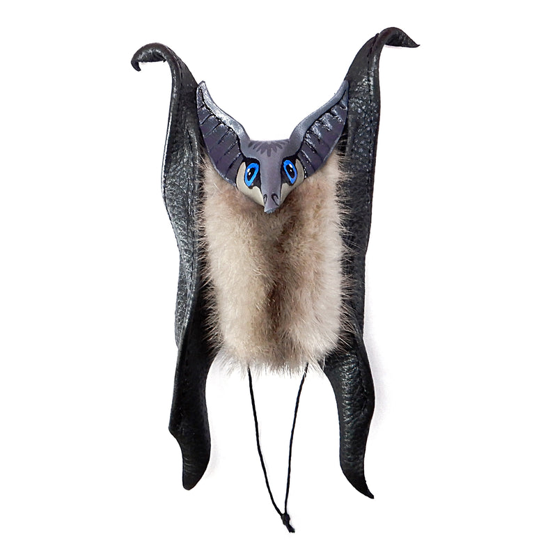 Silver Fox Bat Ornament