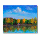 Lake Tomahawk in Autumn Print