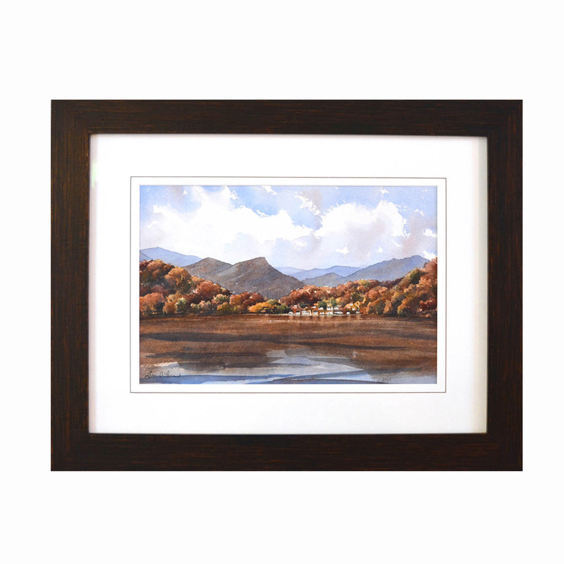 Indian Summer 19X24 Watercolor Framed/Museum Glass