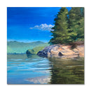 Picnic Island 10X10 Oil On Board