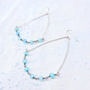 Chalcedony Triangle Earring