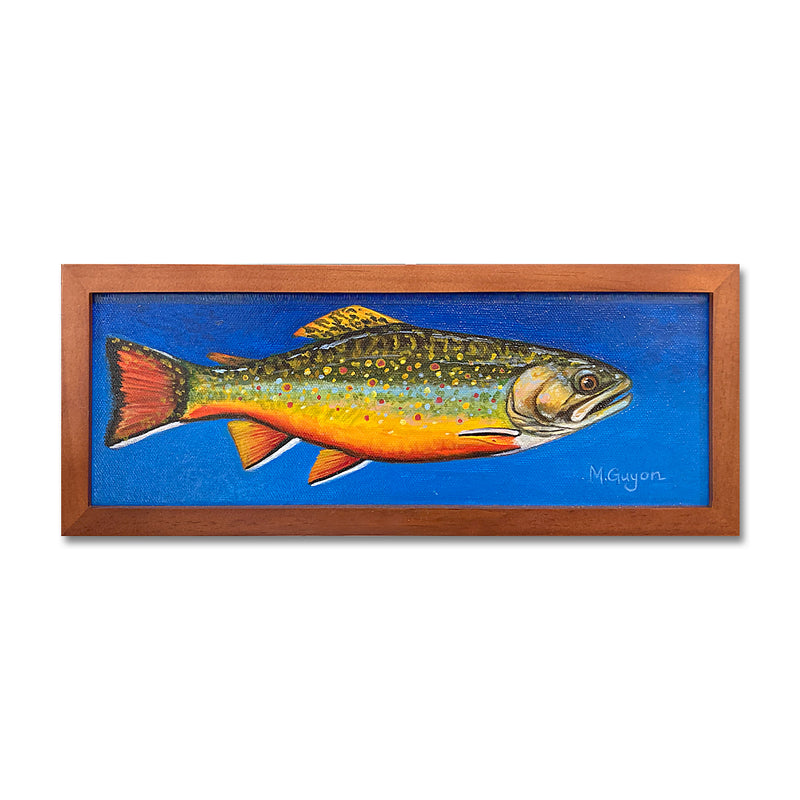 Brook Trout 5X12 Oil On Canvas