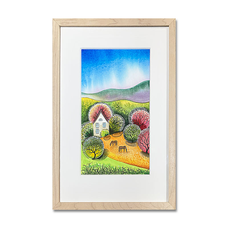Spring in the Mountains 11X17 Watercolor