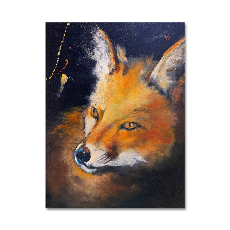 Fox 12X16 Oil On Canvas