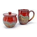 Cream & Sugar Set Red