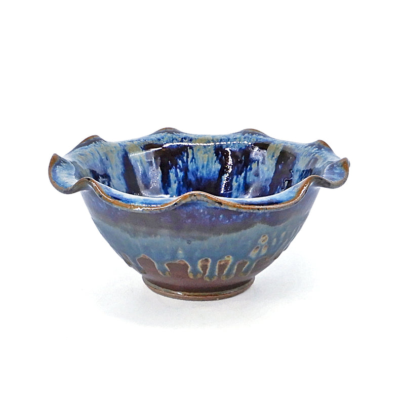 Fluted Bowl Sm Blue