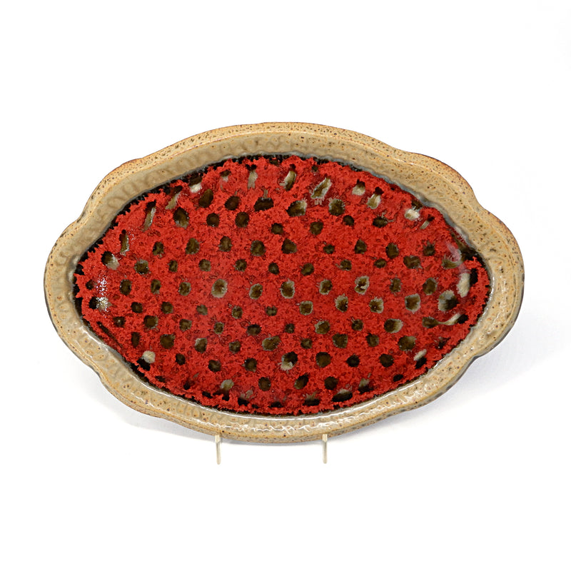 Oval Platter Red