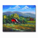 Red Barn Along Cane Creek Print
