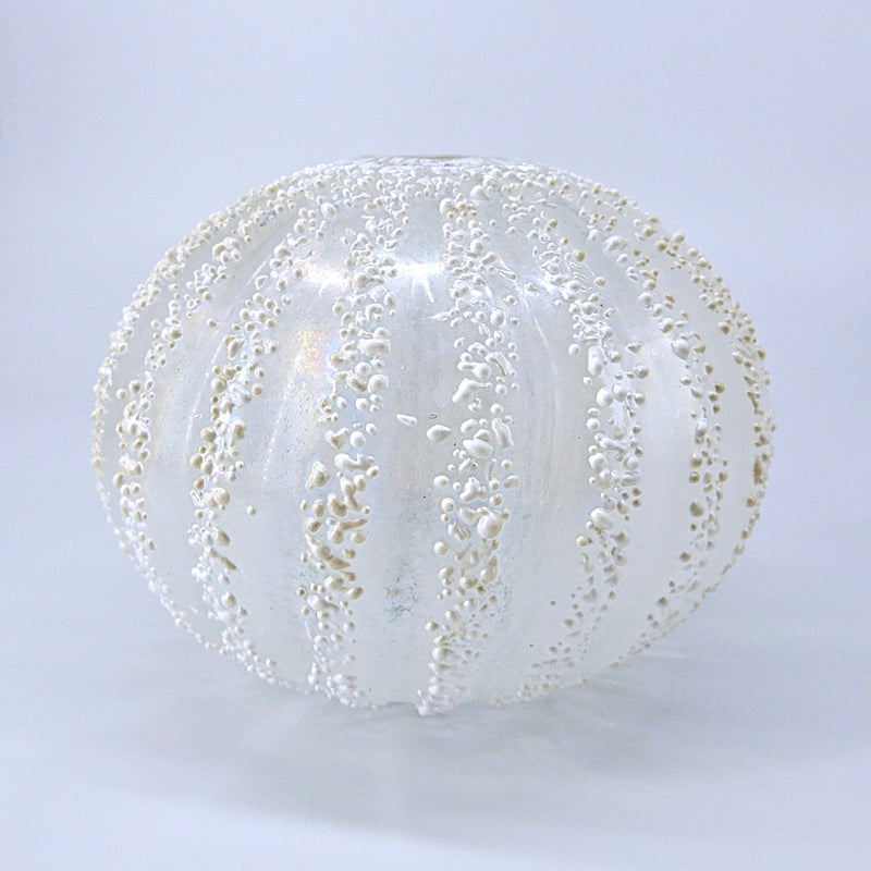 Sea Urchin Vase in Opalescent/White