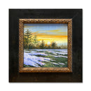Snowy Sunset 13X13 Oil On Board