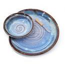 Plate w/Cup-Spreader Knife Mist