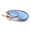 Plate w/Cup-Spreader Knife Sky