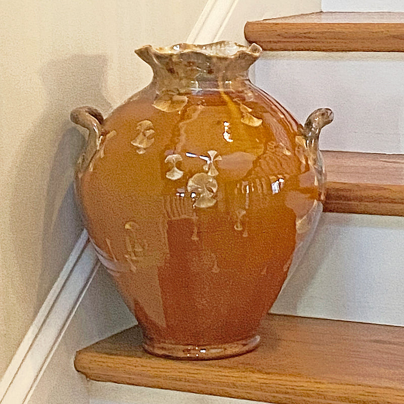 Large Tortoise Handle Vase