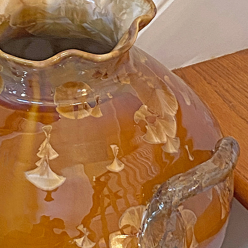 Large Tortoise Handle Vase