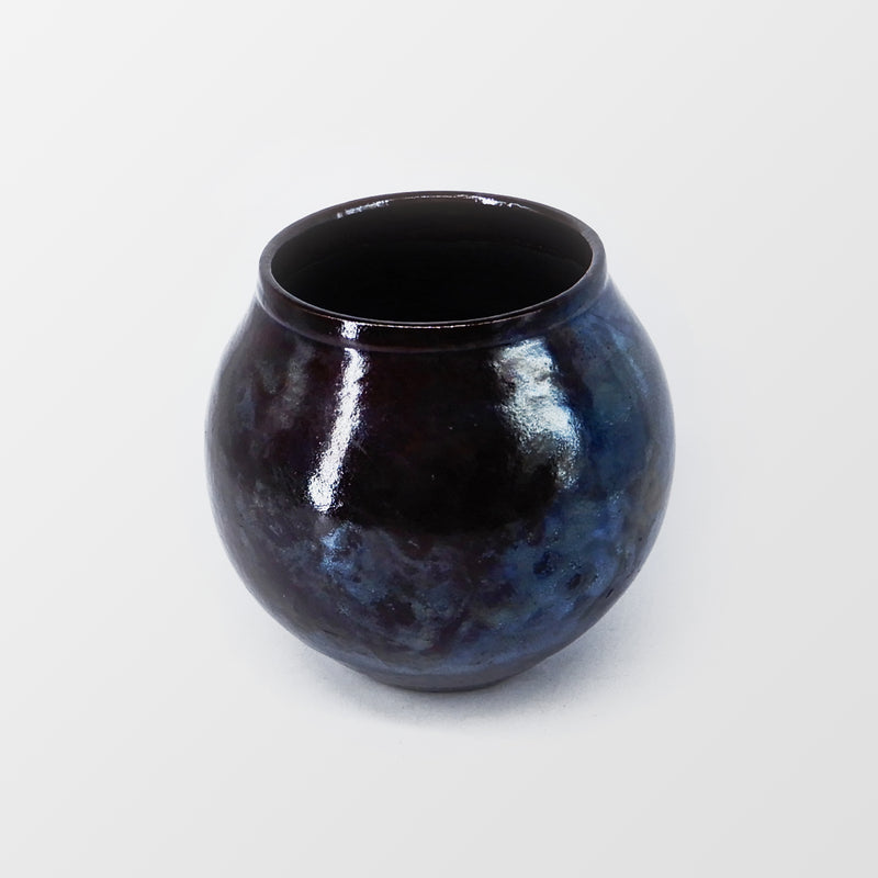 Copper Raku Bowl Vase