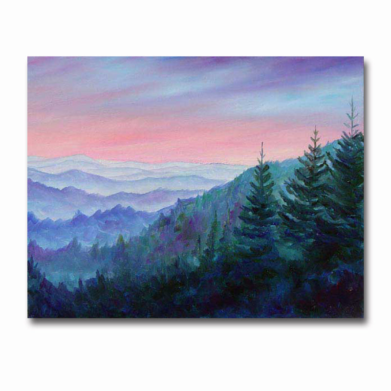 View From Blue Ridge Parkway Print