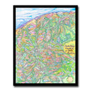 Blue Ridge Mountains of North Carolina Map