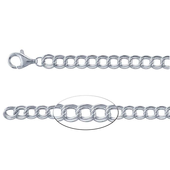 Bracelet Chain 7" Double Cable