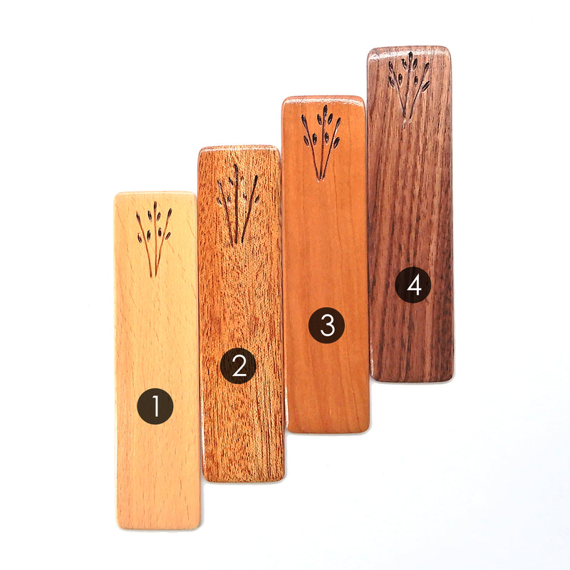 Wooden Flower Bookmark