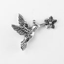 Hummingbird, w/Flower