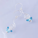 Swirl Drop Earrings