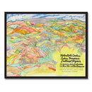 Appalachian Trail Through Western North Carolina/Eastern Tennesee Map 16X20