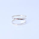 2 Strand Ring Size 7 Silver