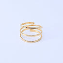 3 Strand Ring Size 7 Gold